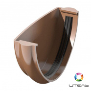 Заглушка желоба, коричневый, ПВХ ТехноНИКОЛЬ
